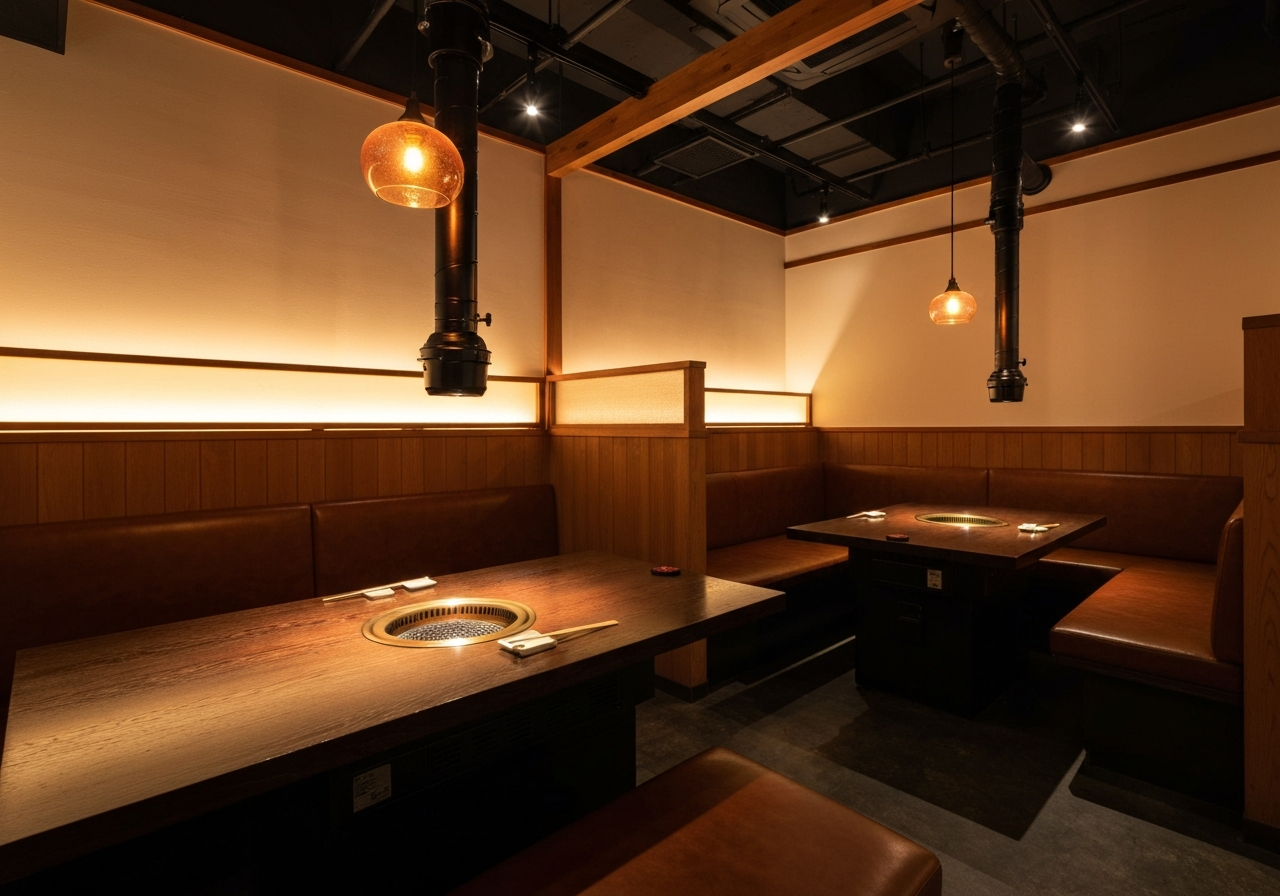 西麻布焼肉古今の店内